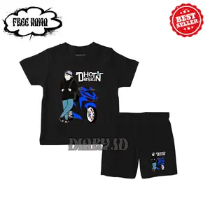 BAJU SETELAN KAOS ANAK DHOT DESIGN BAHAN KATUN PREMIUM Celana Fashion