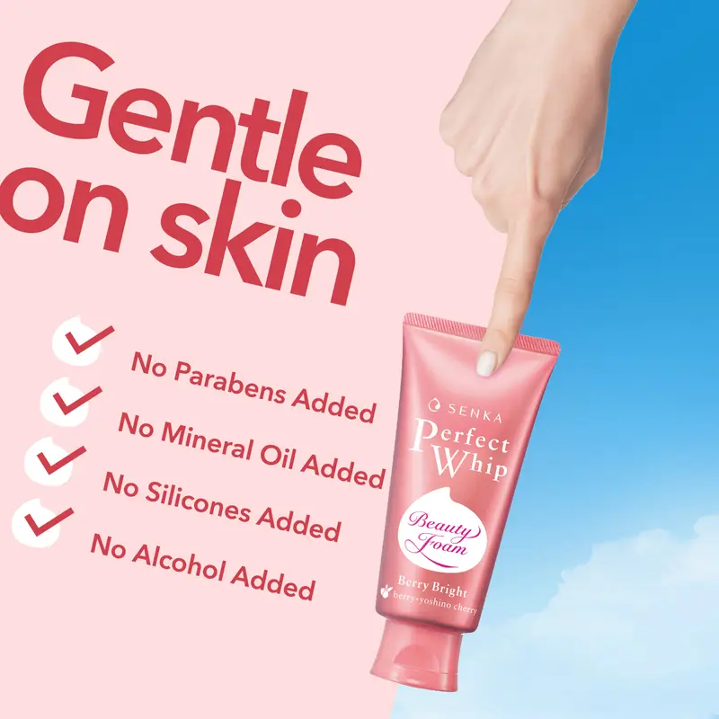 [TWINPACK] SENKA Perfect Whip Berry Bright 100gr - Facial Foam from Japan with Double Hyaluronic Acid untuk Membersihkan Kotoran di Wajah 3
