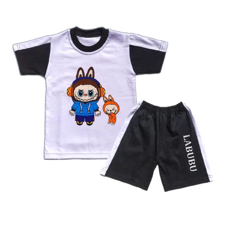 setelan kaos anak bahan combed 4