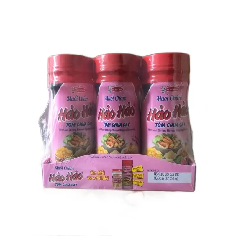 Combo 3 hũ Muối chấm Hảo Hảo vị tôm chua cay - Chất lượng cao