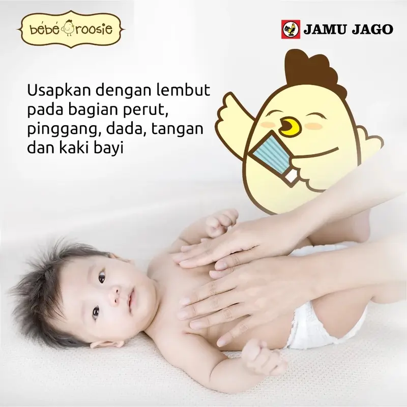 Bebe Roosie Telon Cream 60gr / krim untuk bayi Kulit Menghangatkan 3