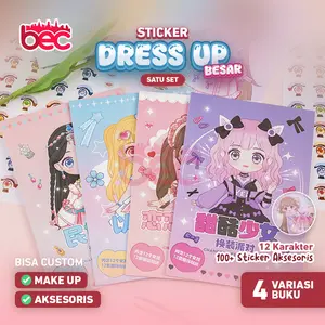 [BEC] Buku Sticker Dress Up Book / Buku Sticker Diy Fashion Diary BP Jadul Lucu / Sticker Dress Up Book Korea / STIKER DIY