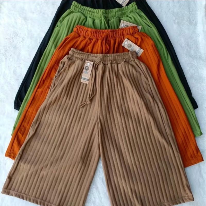 Paket Hemat 100k Dapat 5 Pcs kulot Hornet Premium 7/8 Celana Wanita Pendek Dewasa elastic waist Regular  Shorts Tebal Standar Karet Casual Basic Nyaman High Scuba 3