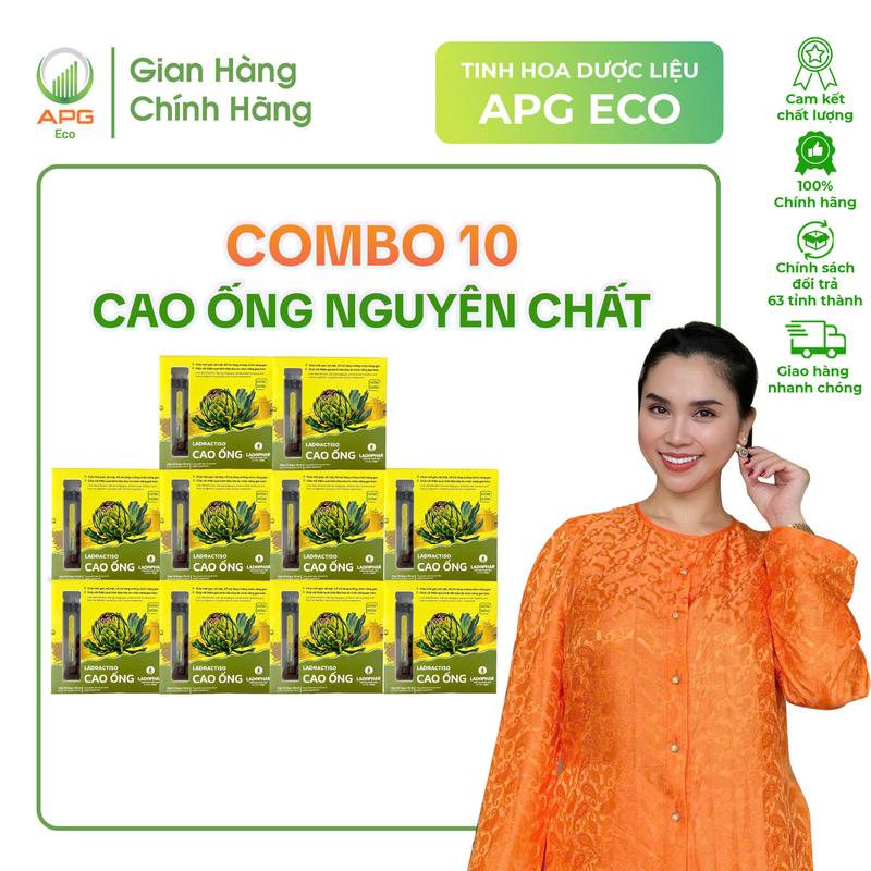  Combo 10 Hộp Cao ống Atiso Nguyên Chất  Quy cách 10ml x 10 ống Hộp  