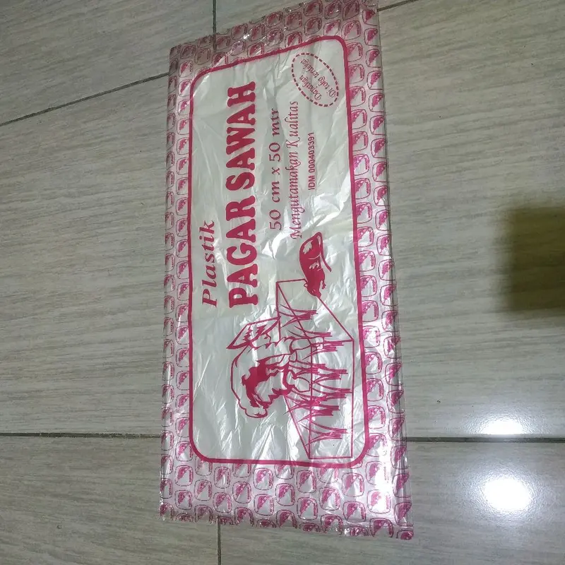 Plastik Sebaran Plastik Pagar Sawah 50 cm x 50 mtr - Plastik Padi 4