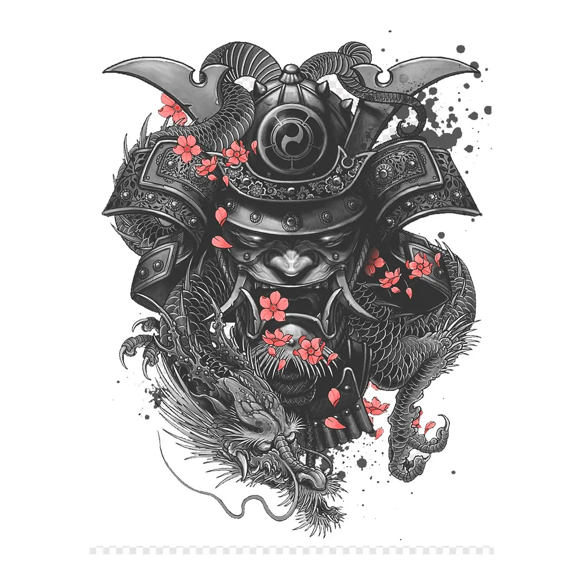 [INKNIGHT] 【JAPAN 1】Tato Temporer/Tattoo Temporary/Temporary Tattoo ANTI AIR BERKUALITAS IMPORT ECER Tubuh Kering