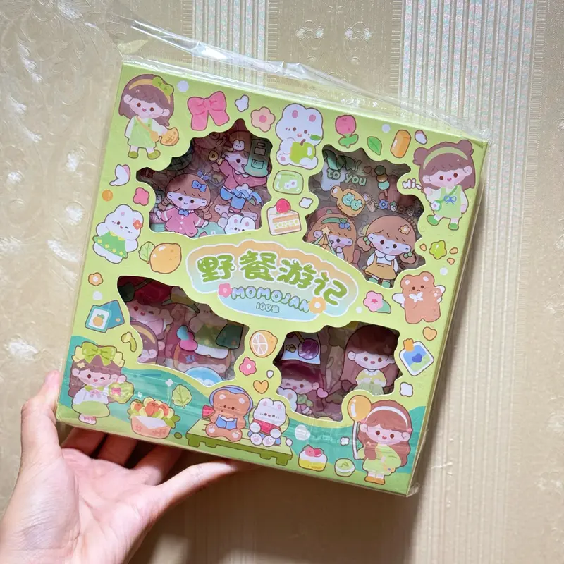 【CM】【Per Box】 Stiker Aesthetic / Sticker Karakter Lucu / Sticker Waterproof Isi 100 Lembar 2