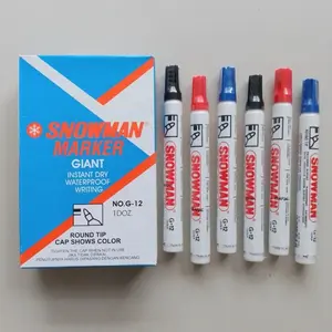 Spidol Permanent Snowman 12 Pcs / 1 pack