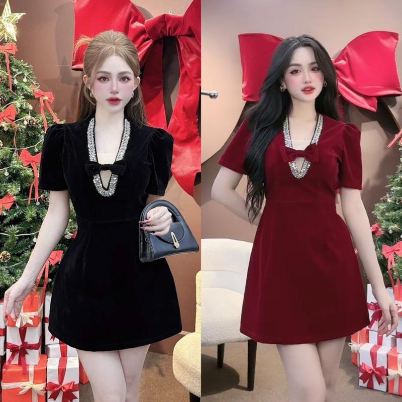  Đầm thiết kế CRAZYTEEN S6637 kiểu tay ngắn form xòe chữ a để đi chơi   Đầm xinh  Quần bảo hộ   đầm tiệc sang chảnh 