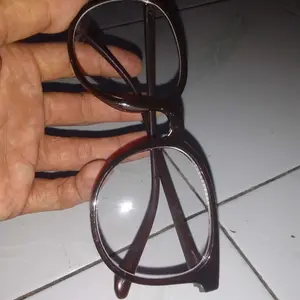 LO Kacamata Transparan Anti Radiasi Wanita Kacamata Korea Fashion Retro Bentuk Kotak Eyeglasses K71