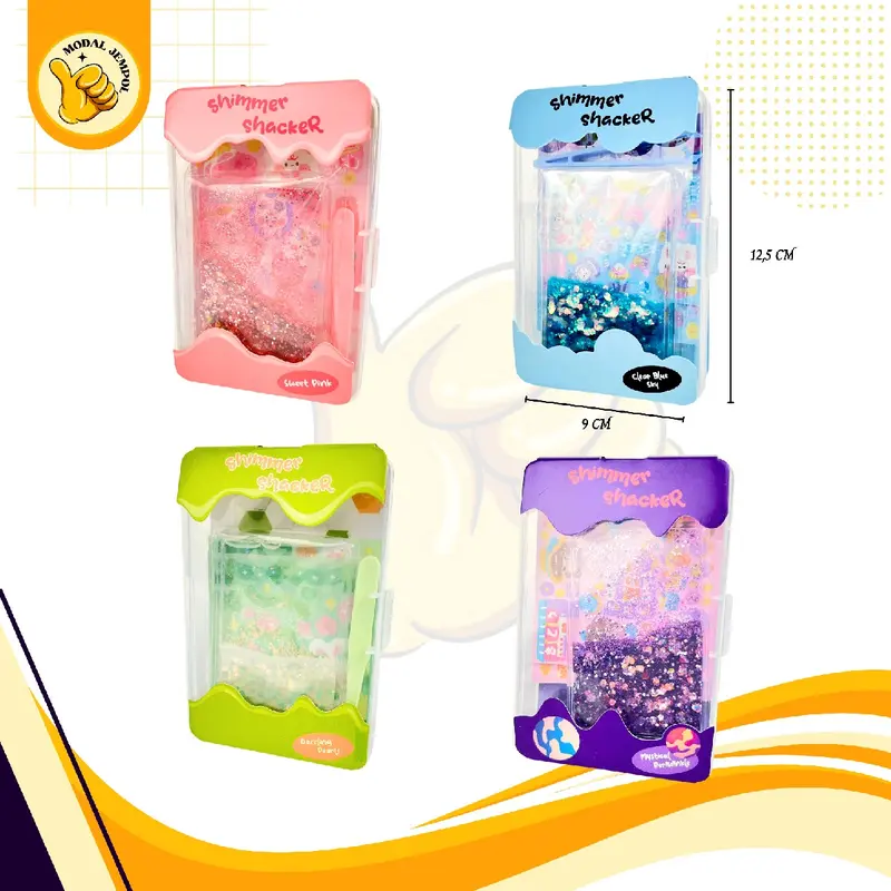 Mainan Anak Shimmer Shacker Assorted Kotak Glitter dengan Stiker Kreatif Toys 0