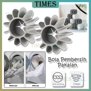 Reusable Silicone Laundry Ball Alat / Bola Ajaib Laundry Silikon / Bola Karet Pembersih Pakaian / Silikon Bola Laundry Mesin Cuci / Bola Karet Pembersih Cucian Anti Berliku/Bola Pembersih Pakaian