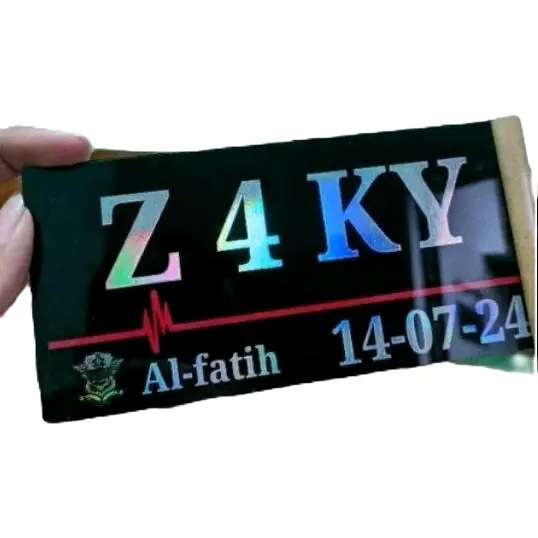 custom nama sepeda listrik warna hitam hologram Outdoor