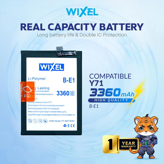 Gambar WIXEL Baterai B-E1 Compatible for Y71 BE1 Batre Batrai Battery Real Capacity Double Power Dual dari WIXEL Kab. Tangerang Tokopedia
