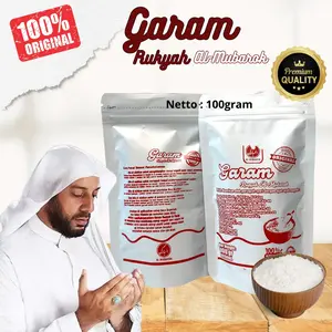 Garam Ruqyah Al Mubarok 100 Gram - Ruqyah Mandiri Lebih Mudah Dengan Mandi Air Garam - Menghilangkan Aura Negatif