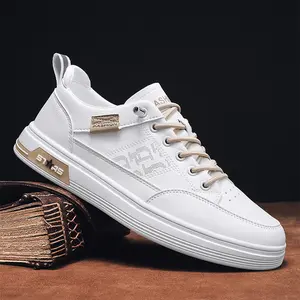 Sepatu Strady Sneakers Essential Tali Karet Warna Putih dan Cream Casual Sporty Jalan Santai cewek cowok Bahan Kulit Sintetis Shoes Pria Wanita Kasual
