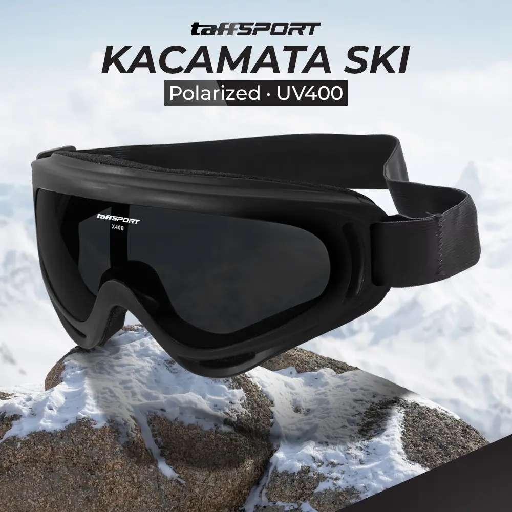 [FASHIONABLE] - TaffSPORT Kacamata Goggles Ski UV400 - X400 Olahraga