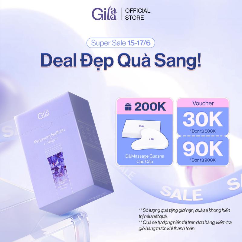 Thực Phẩm Bổ Sung Bột Uống Premium Saffron Collagen (60 gói x 2g)