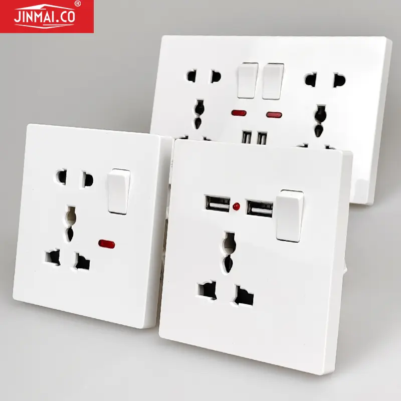 Universal Socket Type 86!Multi-Function Power Socket 13A/250V + Dual ...