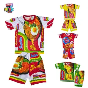 SETELAN ANAK INDOMIEE GORENG FULL PRINTING/LUCU KEKINIAN/JERSEY ANAK/Baju Anak