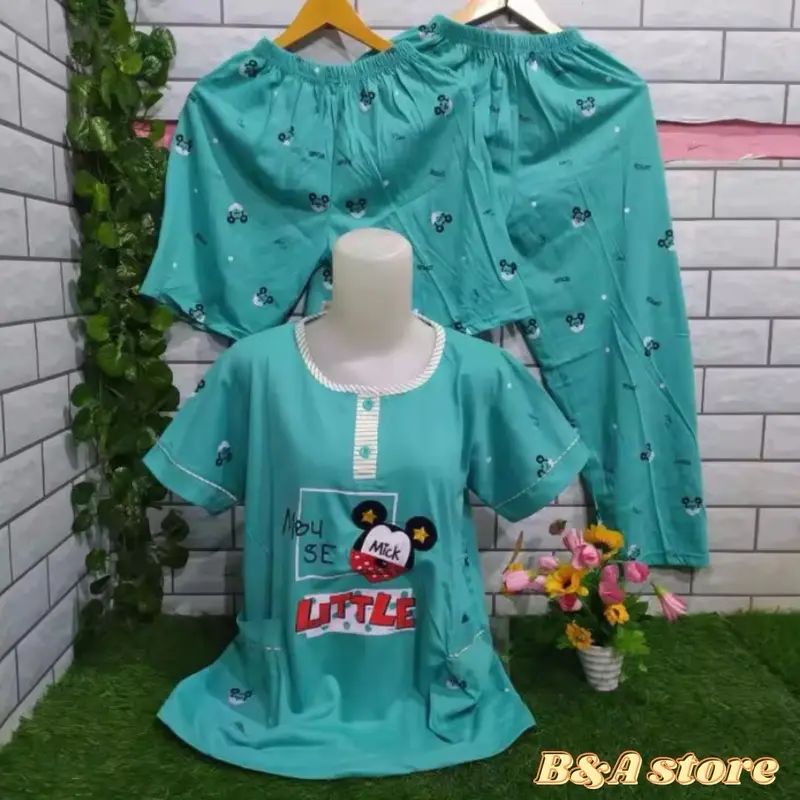 Terbaru Terlaris // Baju Tidur Piyama 3 in 1 Import Cewek Pajamas Kekinian // Baju Tidur Wanita Motif Nyaman coquette 0