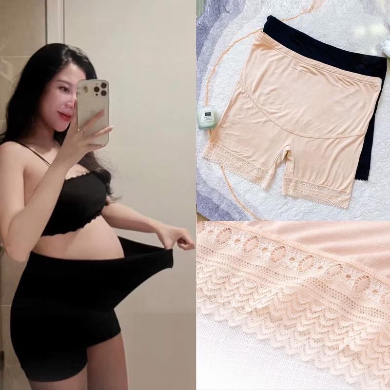 Quần mặc trong váy cho bà bầu chất liệu cotton co giãn