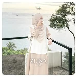 Elmina Hijab Zeina Vest Rompi Outer Casual Basic Atasan