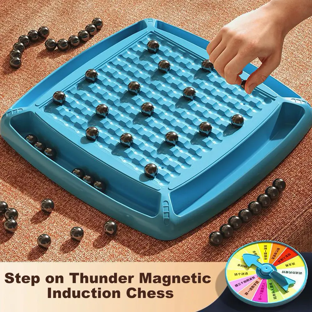 Tabletop Magnet Game Portable Magnetic Effect Chess Set Improve Creativity Logic Thinking Party Supplies for Family Reunions