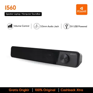 KISONLI - Speaker Design Long Strip LED for Laptop / Komputer / PC / CPU - I560