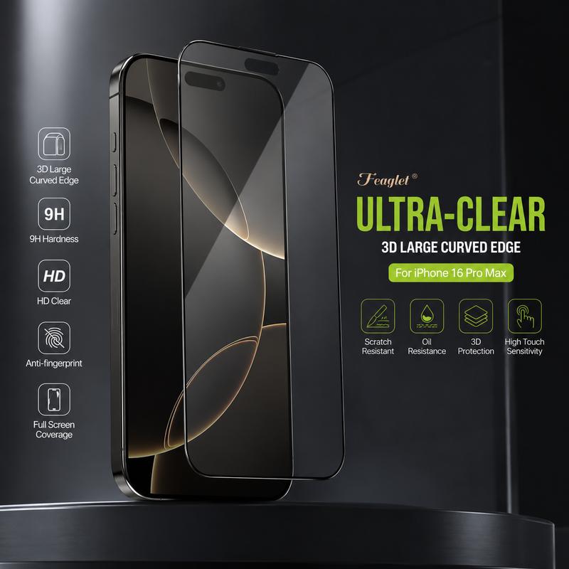 Kính cường lực iphone siêu nét ULTRA CLEAR, Kính cường lực full màn, chống trầy cho Iphone 12/ 13/ 14/ 15/ 16/ 17