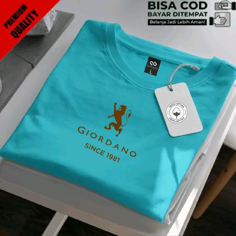 Promo !! Baju Kaos Distro GRDN LION BW Text Gold Premium Quality Kaos Cotton Combed 30s Lengan Pendek T-Shrit Koas Unisex Pria/Wanita Nyaman Panjang 7