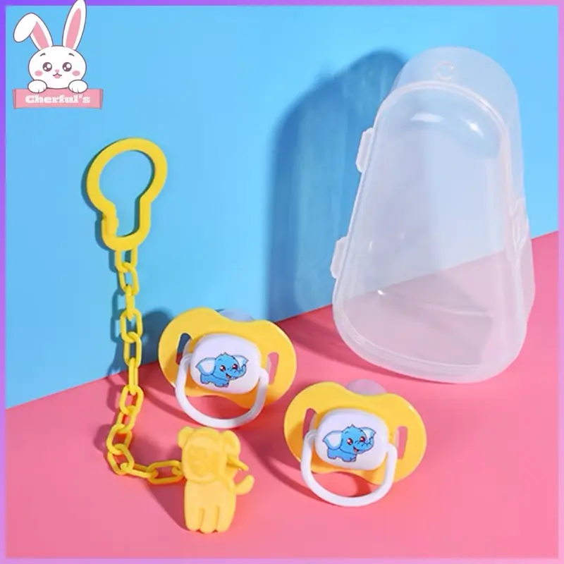Dot Empeng Bulat dan Gepeng Bayi Dengan Kotak Silikon 3in1 - Empeng Bayi - Empeng Dot Biasa Bayi Biru Pink Kuning 3