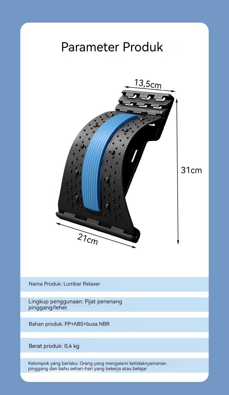 【Bantuan Olahraga】Papan Lumbar, Alat Regangan Lumbar Versi Upgrade | Alat Bantuan Postur Olahraga