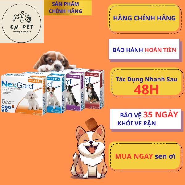 1 viên nextgard trị ve rận bọ chét cho chó cam kết chính hãng viên uống thuốc _ nexgard viên nhai vn