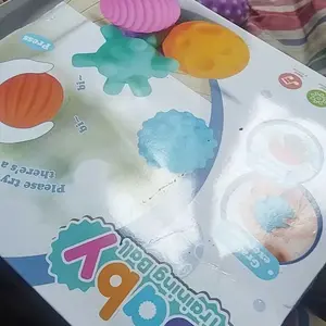 ST - Mainan Bayi Bola Pencet Baby Training Ball Sensor Motorik 6 PCS SS2060//mainan pelatih touch ball anak yg baru lahir /bola karet bunyi /soft ball set/sensori ball bola karet
