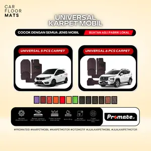 [Promate.id] Universal Car Mats Leather - Karpet Mobil Universal Bahan Kulit Waterproof Premium 2 Baris dan 3 Baris