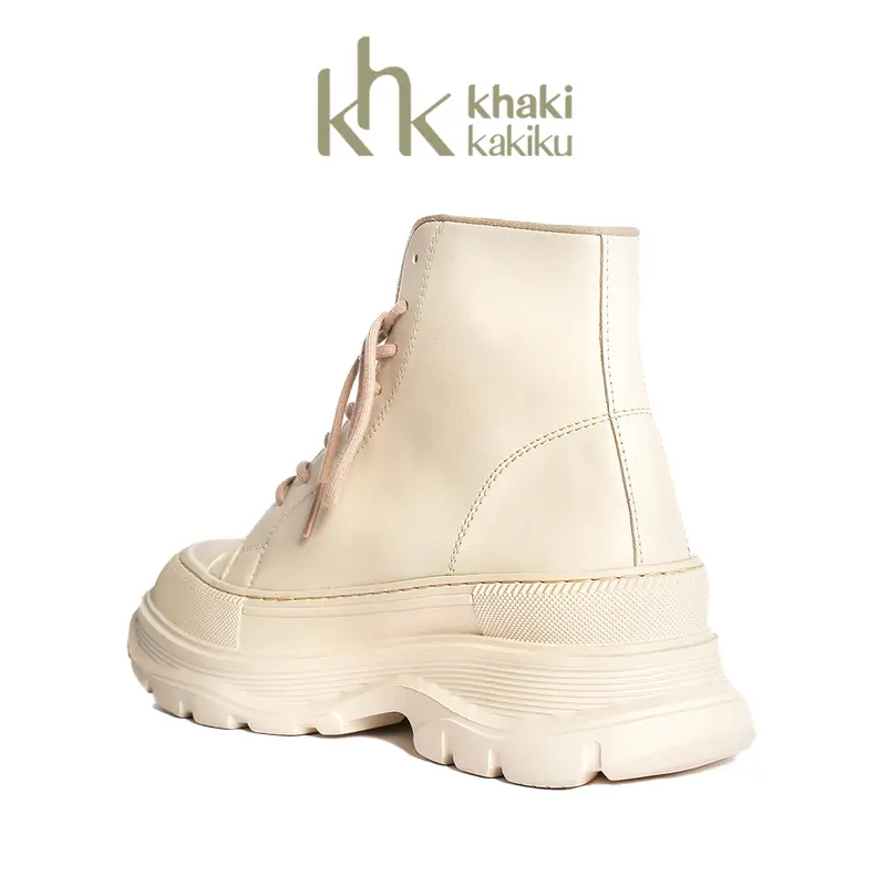 KHK by Khakikakiku Jenna Swizzle Cream Boots 2