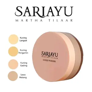 SARIAYU LOOSE POWDER KUNING LANGSAT &KUNING PENGANTIN Wajah bedak tabur Padat Compact sachet blush pink