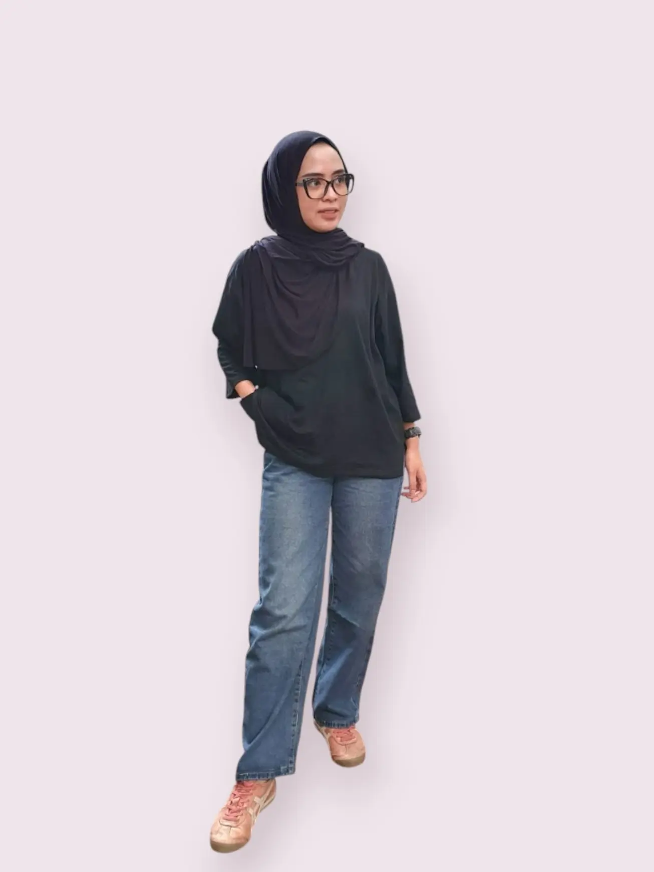 Kaos Polos Oversize Flavio Lengan 7/8 Hitam Wanita - Combed Premium Lembut Nyaman Tshirt Polos Basic Tee baju  basic ootd  kaos  berhijab baju  wanita atasan  kaos  3⁄4  wanita kaos  cewek  lengan  3⁄4 Tangan baju  atasan