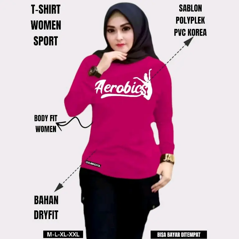 BAJU OLAHRAGA WANITA | BAJU SENAM FITNESS JOGING DLL (Sport) 6