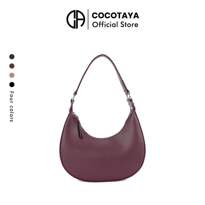 Cocotaya Sylvia Bag Túi đeo vai đơn thời trang Retro Crescent Bag