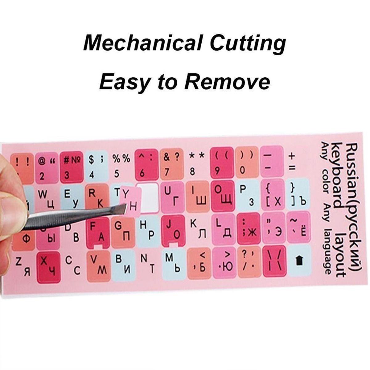 Keyboard Protector Pelindung Keyboard Laptop Stiker Keyboard Universal 18×6.5cm Warna Menarik & Tidak Luntur Pink Coklat Biru Anti Aus & Tahan Lama