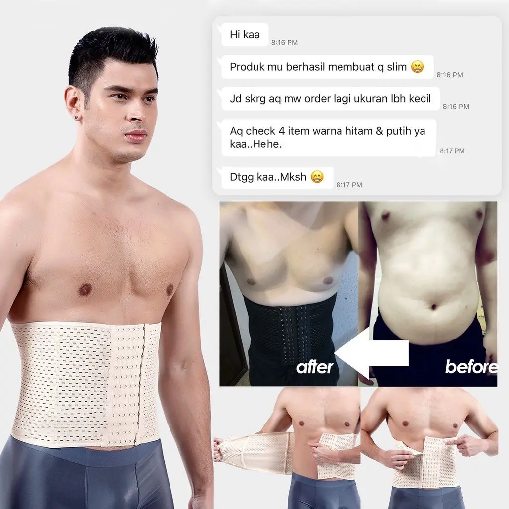 Korset Pelangsing Badan Pria dan Wanita Ampuh Kualitas Premium