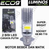 Gambar Lampu Motor LED LUXIMOS SATRIA F115 Bohlam ECO9 H6 M5 T19 Putih dari bohlamhid Kota Tangerang 1 Tokopedia