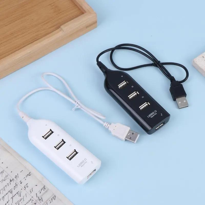 4 cổng USB 2.0 Hub Splitter tốc độ cao chuyển đổi dữ liệu 1/2/3PCs cho sinh…