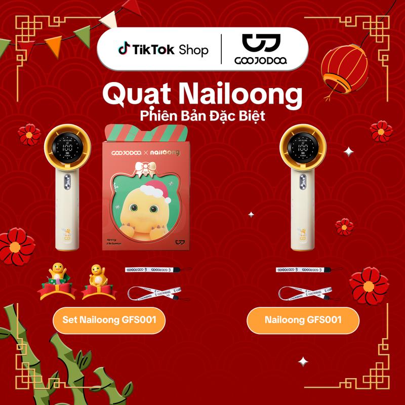   GOOJODOQ Phiên bản giới hạn Nailoong Quạt cầm tay tốc độ cao 2024 100 mức gió  màn hình kỹ thuật số Usb Mobile Phụ Kiện 