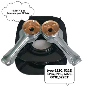 PAKET LENGKAP 6 PCS TERMURAH KOMPOR GAS RINNAI , terdiri dari 2 pcs tatakan dan 2 pcs cerobong + 2 pcs burner almunium rinnai, cocok type RI 522C, RI 522E, RI 511C, RI511E,RI 514E, RI 602E, RI 603E, RI 522ET dan sejenisnya Biru