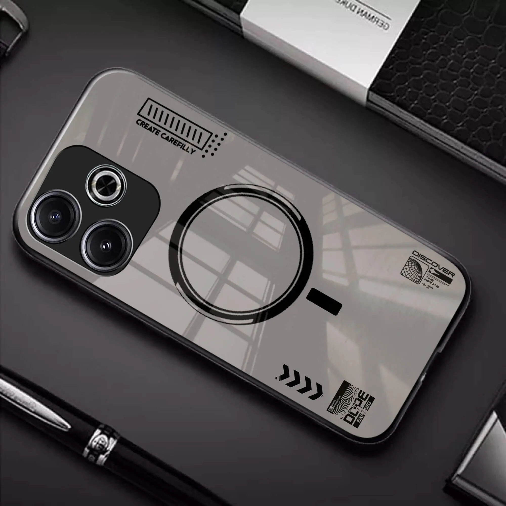 (H24) Softcase Glass Kaca For REDMI 13 TERBARU 2024 - REDMI 13 POCO M6 TERBARU Case Hp Terbaru Anti Air TPU