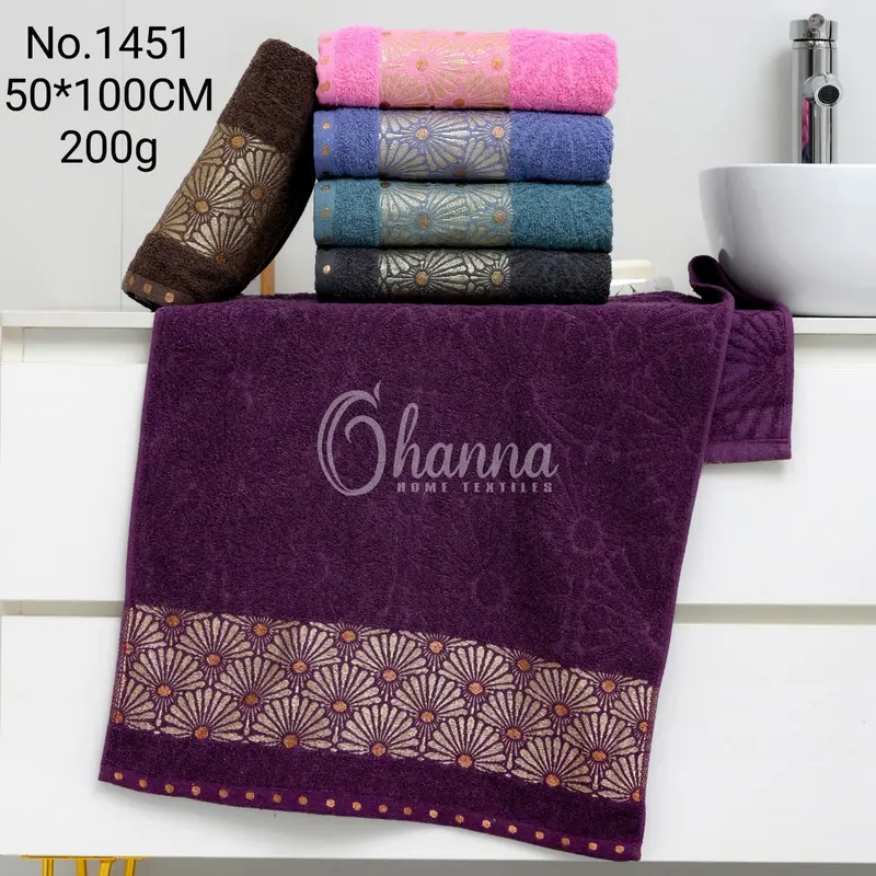 Handuk Katun Tanggung 50x100 Ohanna Tebal Menyerap Air Lembut Cocok Untuk Travel 0