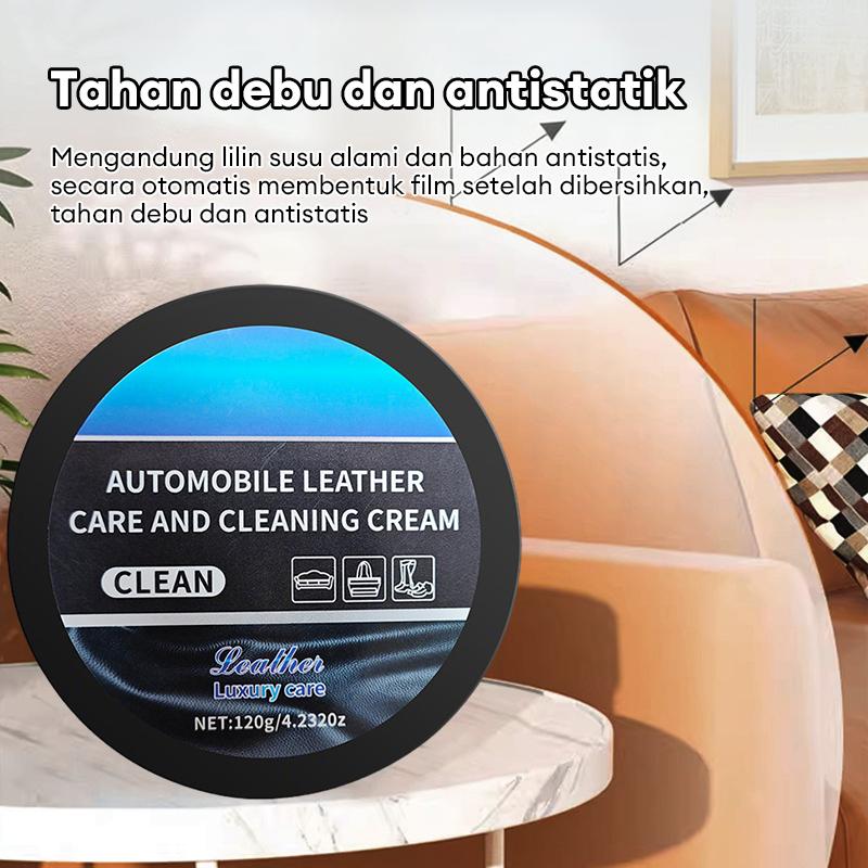 Krim Pembersih & Perawatan Jok Kulit Mobil - Penghilang Noda Tanpa Bilas Pelembab & Pelindung Interior Krim Pembersih & Perawatan Jok Kulit Mobil - Penghilang Noda Tanpa Bilas Pelembab & Pelindung Interior